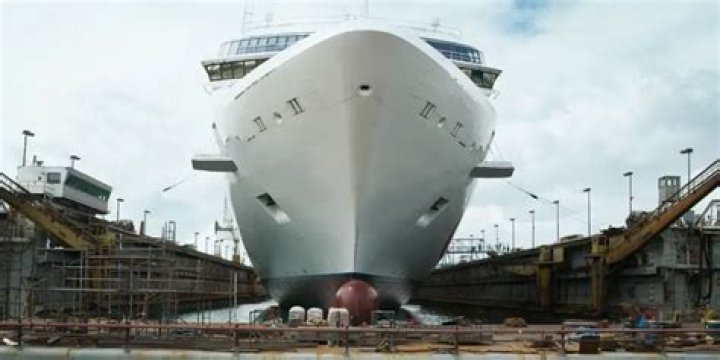 Are cruise ships built in the water?