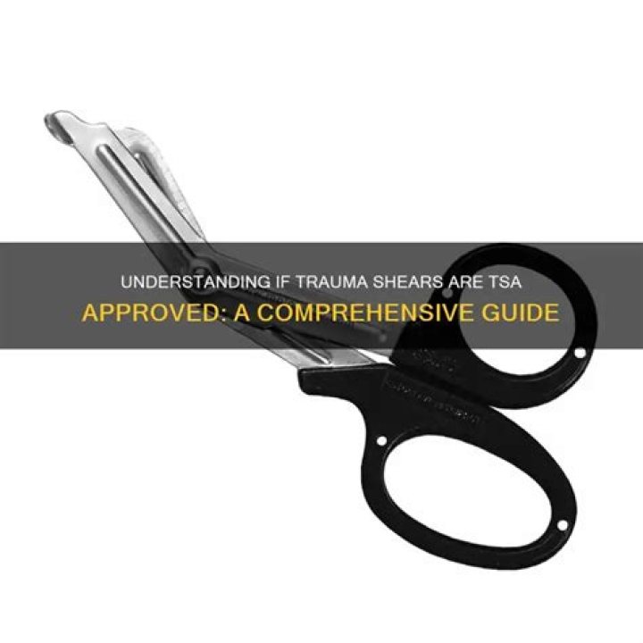 Are trauma shears TSA approved?