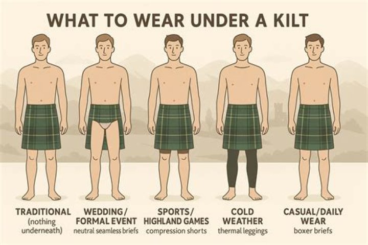 Are you supposed to wear underwear under a kilt?