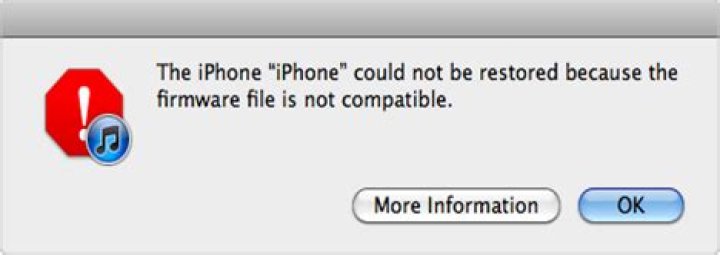 Can't restore because the firmware file is not compatible with iOS 13?