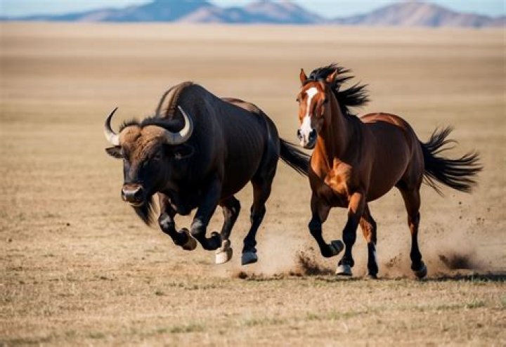 Can a buffalo outrun a horse?