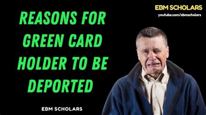 Can a green card holder be deported for a felony?