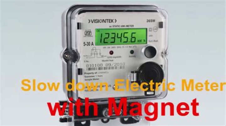 Can a magnet stop a electric meter?