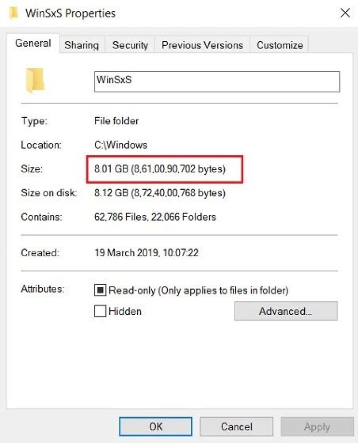 Can delete Winsxs folder Windows 2008?