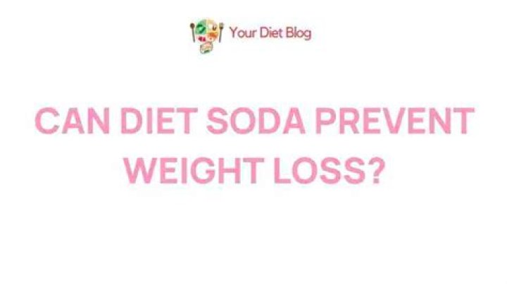 Can diet soda prevent weight loss?