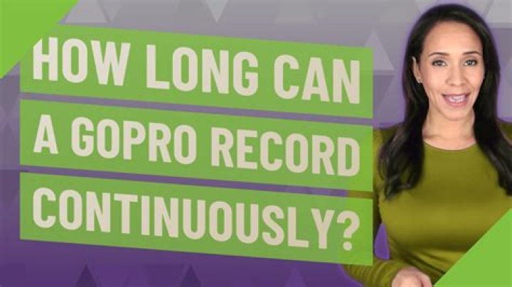 Can GoPro record continuously?