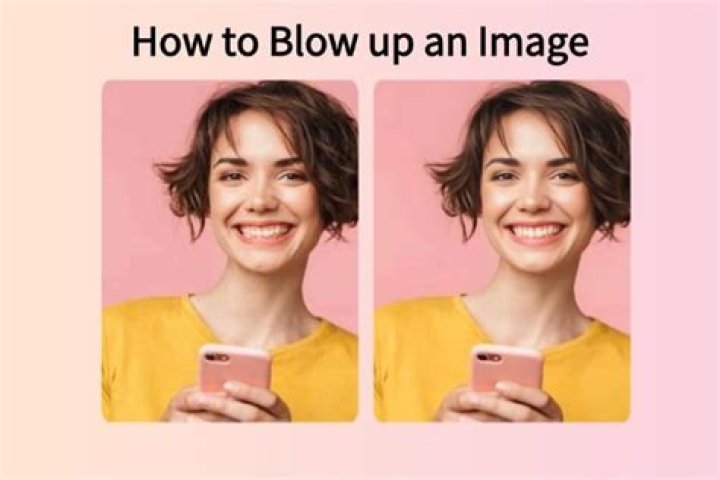 Can I blow up a picture from my phone?