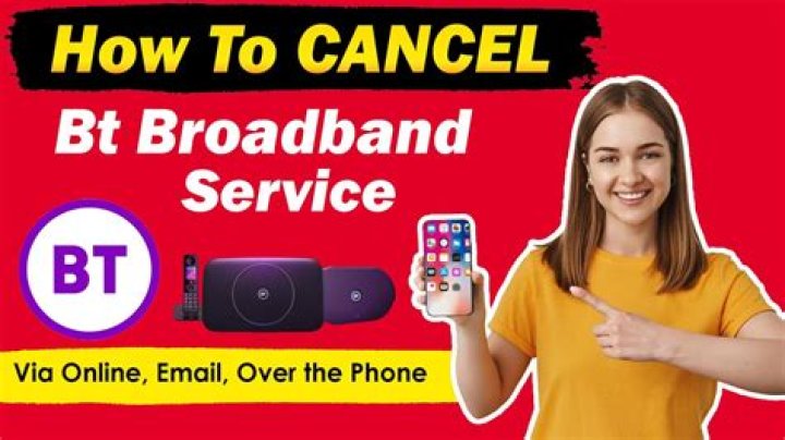 Can I cancel BT Broadband online?