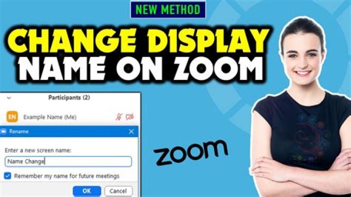 Can I change my display name on Zoom?