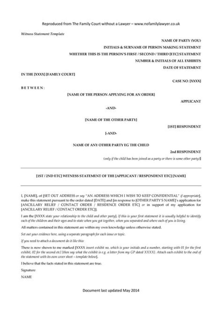 Can I change my witness statement?