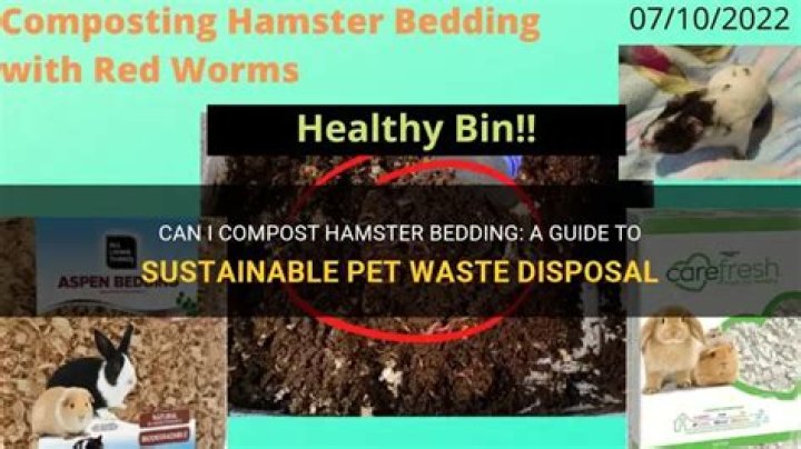 Can I compost hamster bedding?