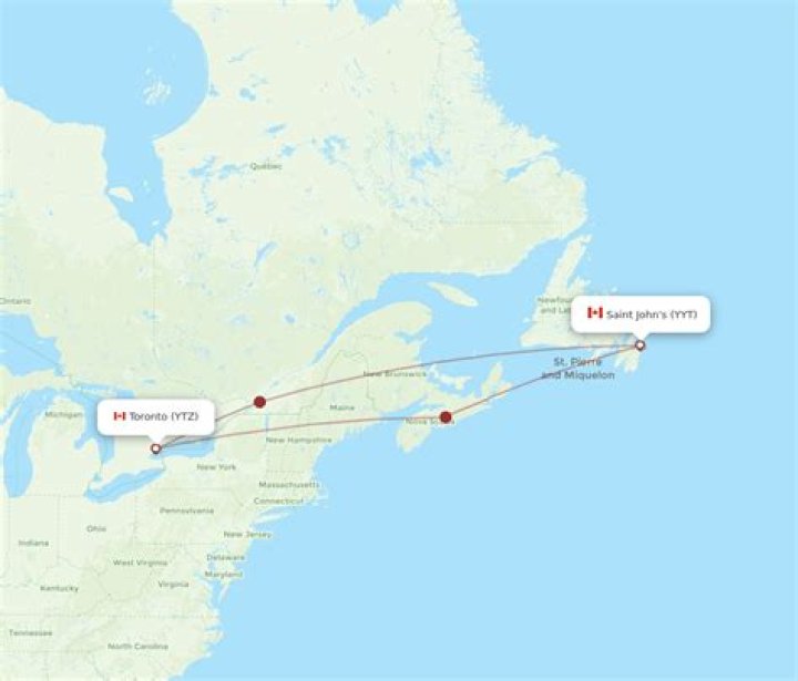 Can I fly from Toronto to St John's?