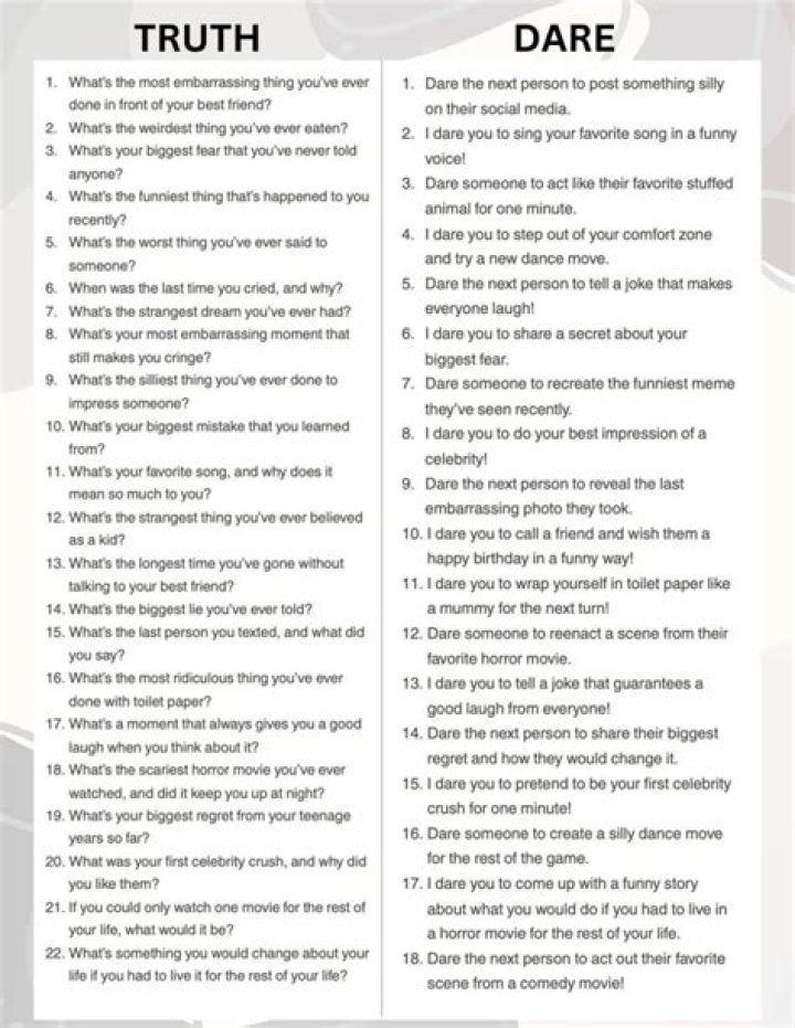 Can I play truth or dare?
