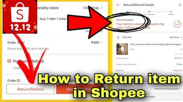 Can I return items to Shopee?