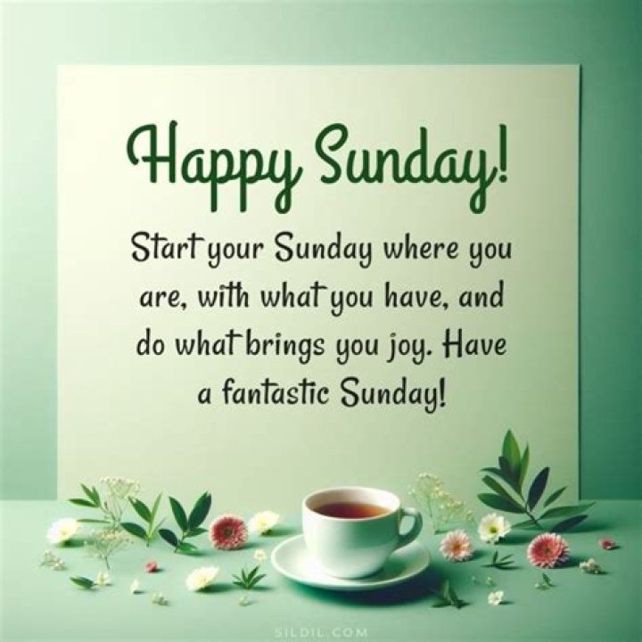Can I say Happy Sunday?