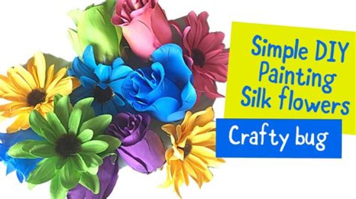Can I spray paint silk flowers?