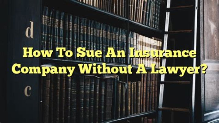 Can I sue an insurance company without a lawyer?