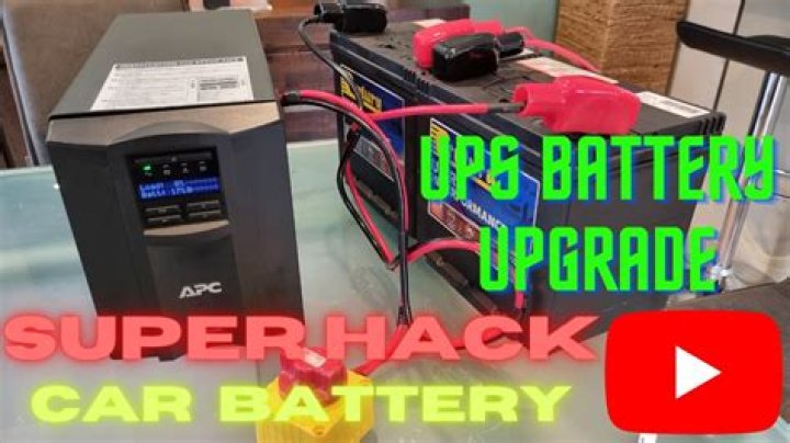 Can I use a car battery for UPS?