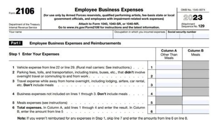 Can I use Form 2106?