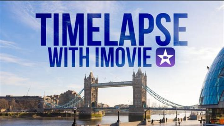 Can iMovie do timelapse?