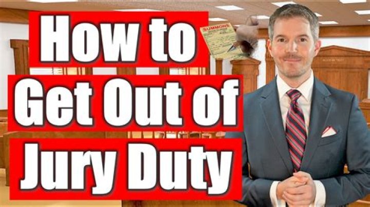 Can mental health get you out of jury duty?