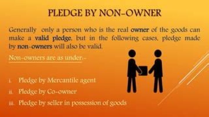 Can non owners create a valid pledge?
