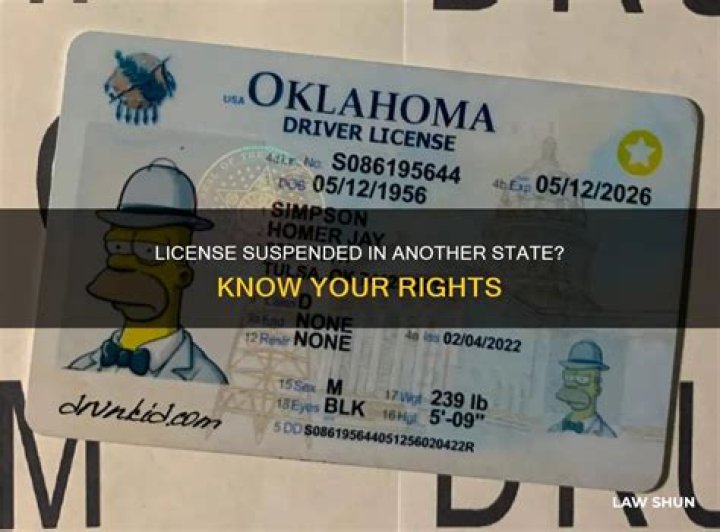 Can one state suspend another state's driver's license?