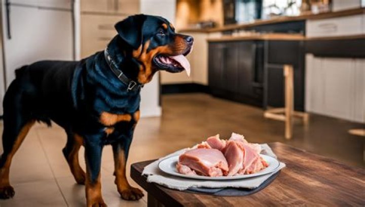 Can Rottweilers eat raw chicken?