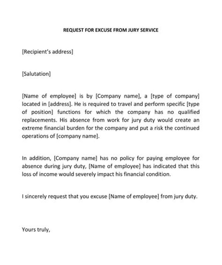 Can Self Employed be excused from jury service?