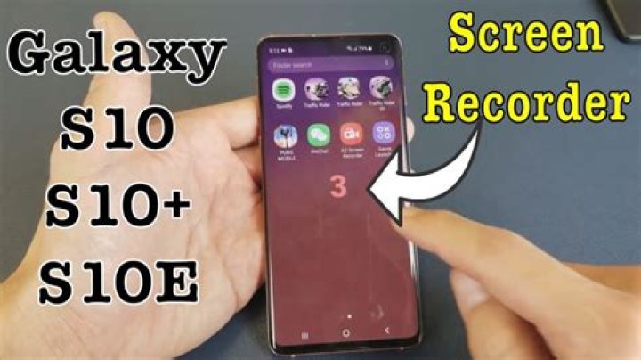 Can the s10+ screen record?