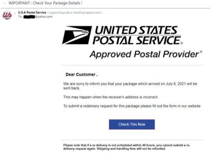 Can USPS confiscated mail?