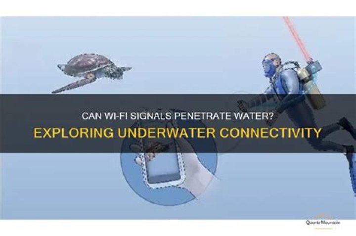 Can WIFI travel through water?