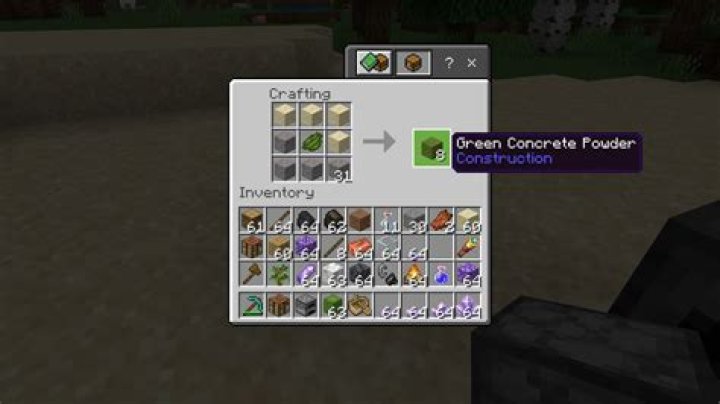 Can you're Dye concrete powder Minecraft?