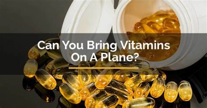Can you bring supplements on a plane?