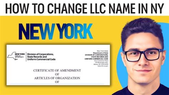 Can you change the name of an LLC?