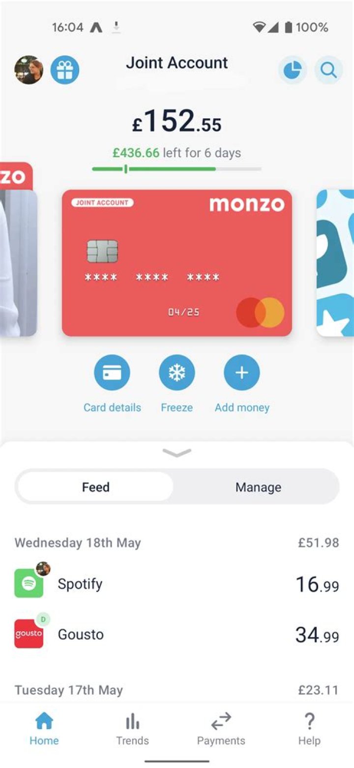 Can you check Monzo balance online?