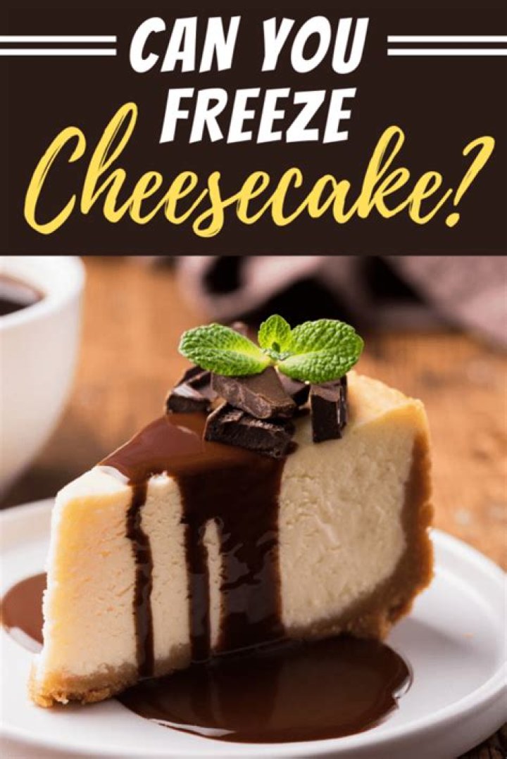 Can you freeze cheesecake dip?