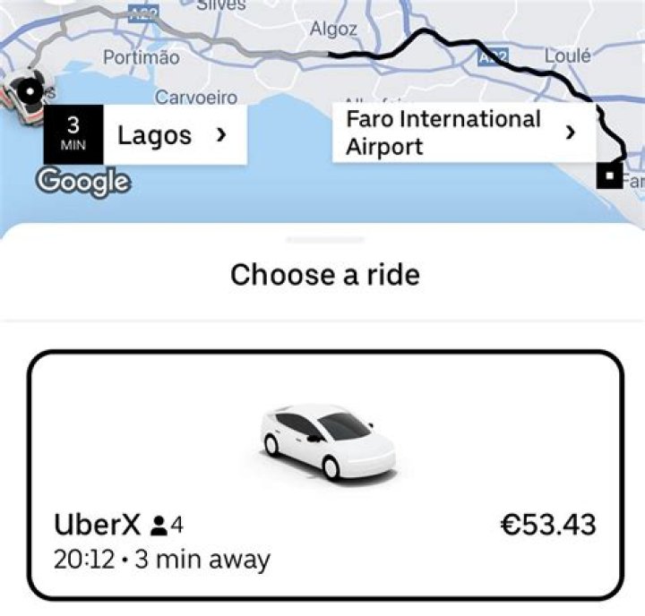 Can you get an uber from Faro airport?