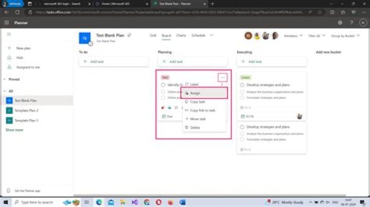 Can you link tasks in Microsoft planner?