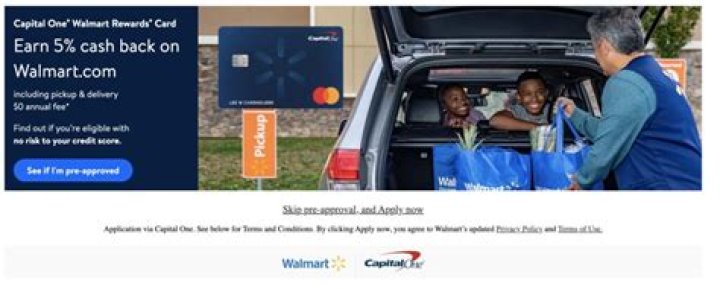 Can you prequalify for a Walmart credit card?