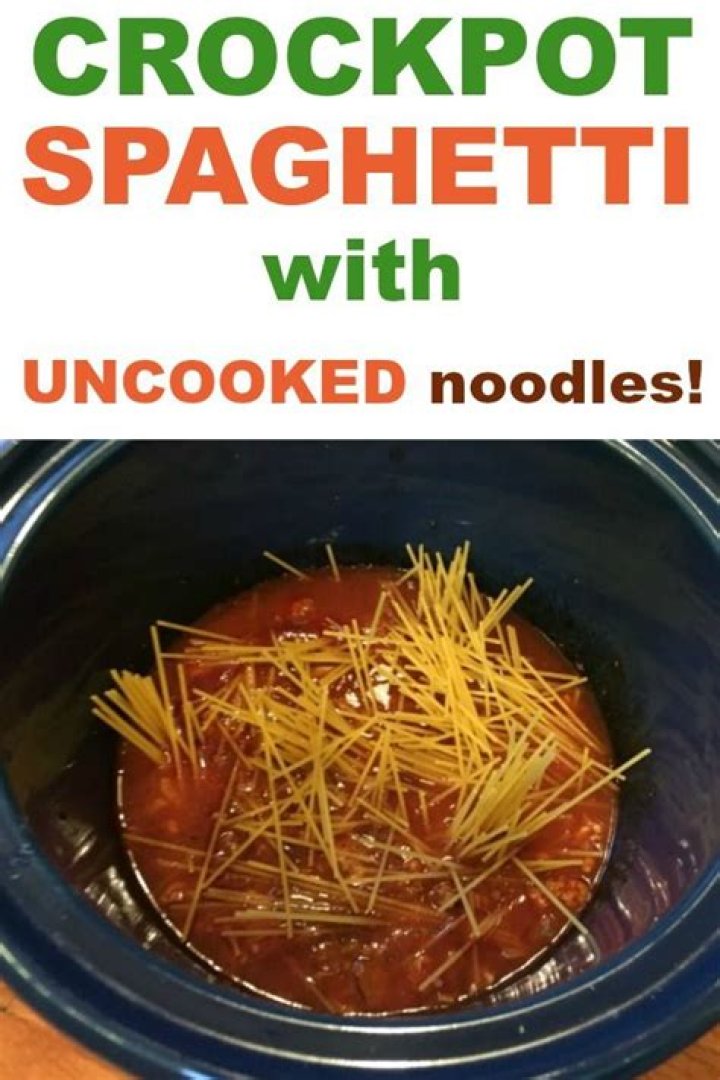 Can you put uncooked pasta in a crock pot?