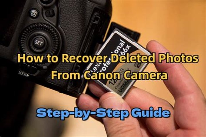 Can you recover deleted photos on Canon camera?