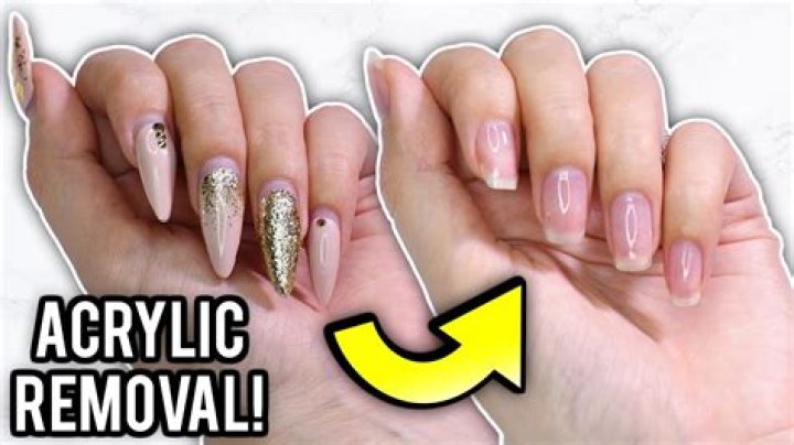 Can you remove acrylics with nail polish remover?
