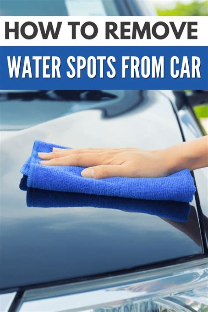 Can you remove water spots from car?