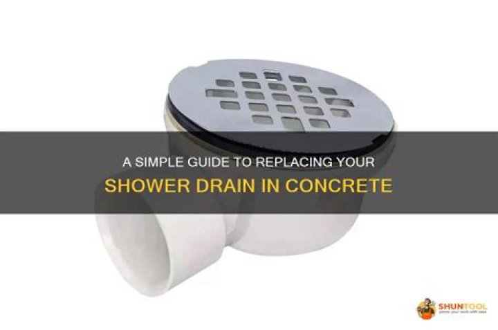 Can you replace a shower drain?