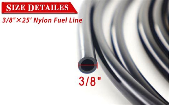 Can you replace nylon fuel line with rubber?
