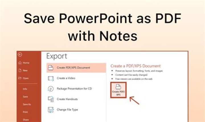 Can you save a PowerPoint as a PDF with notes?