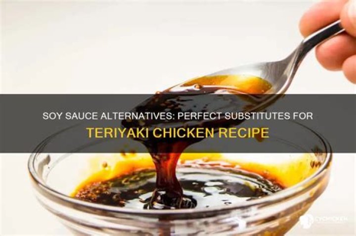 Can you substitute teriyaki sauce for soy sauce?