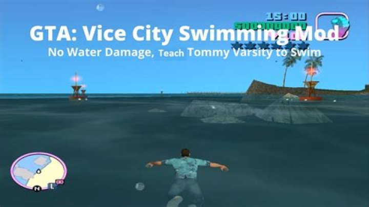 Can you swim in GTA Vice City?