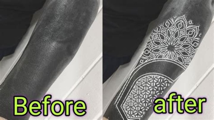Can you tattoo over black with white?